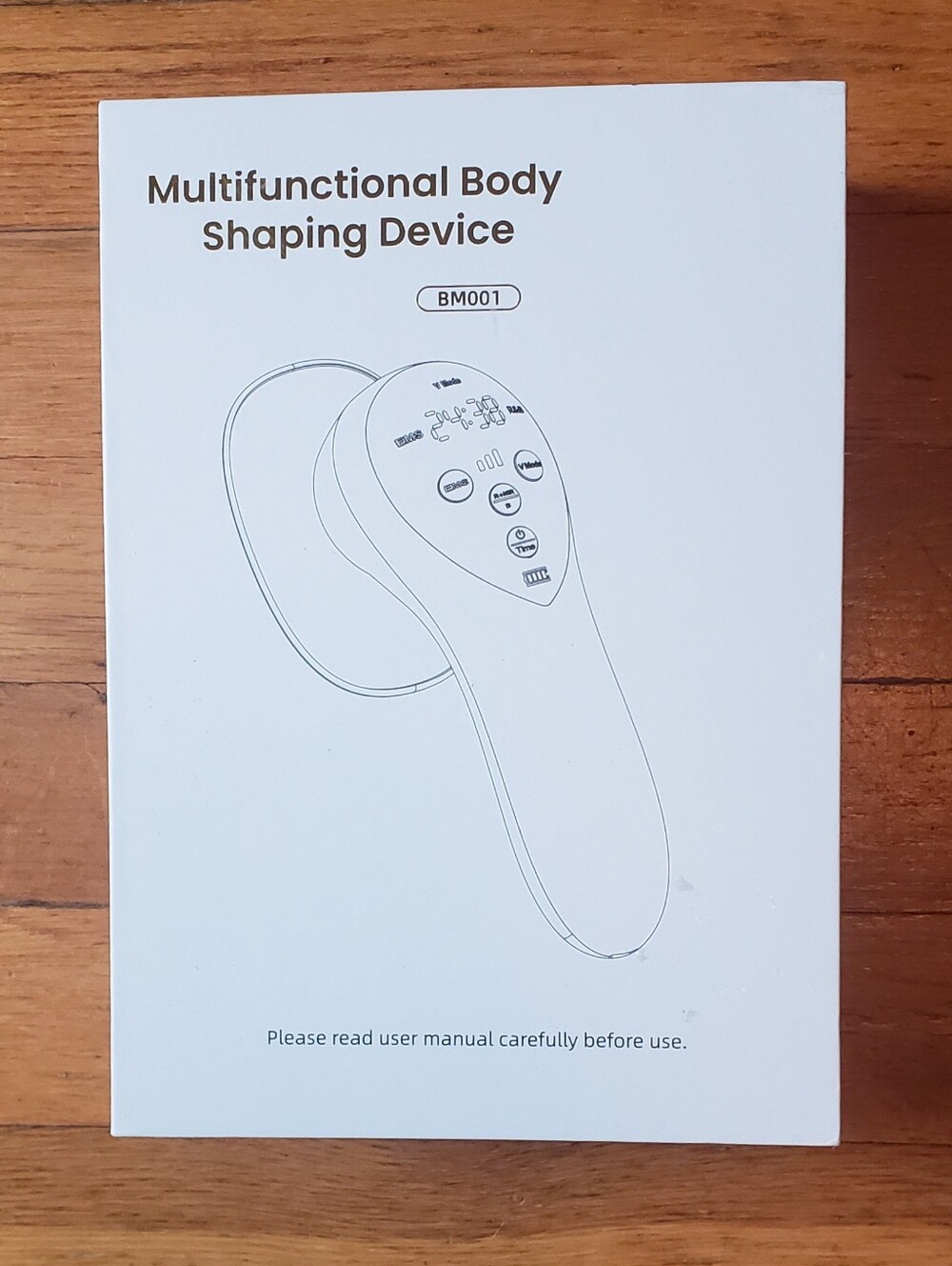 NEW Ultrasonic EMS Infrared Cordless Face Body Massager Handheld Compact